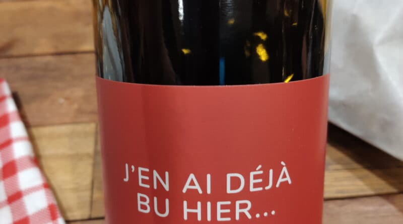 J'EN AI DEJA BU HIER ROUGE 0,75cl