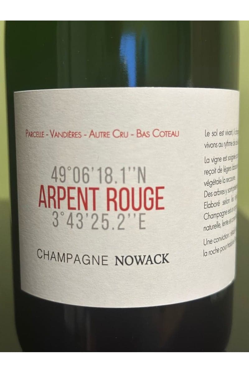 Champagne Delouvin Nowack Arpent Rouge 0,75cl