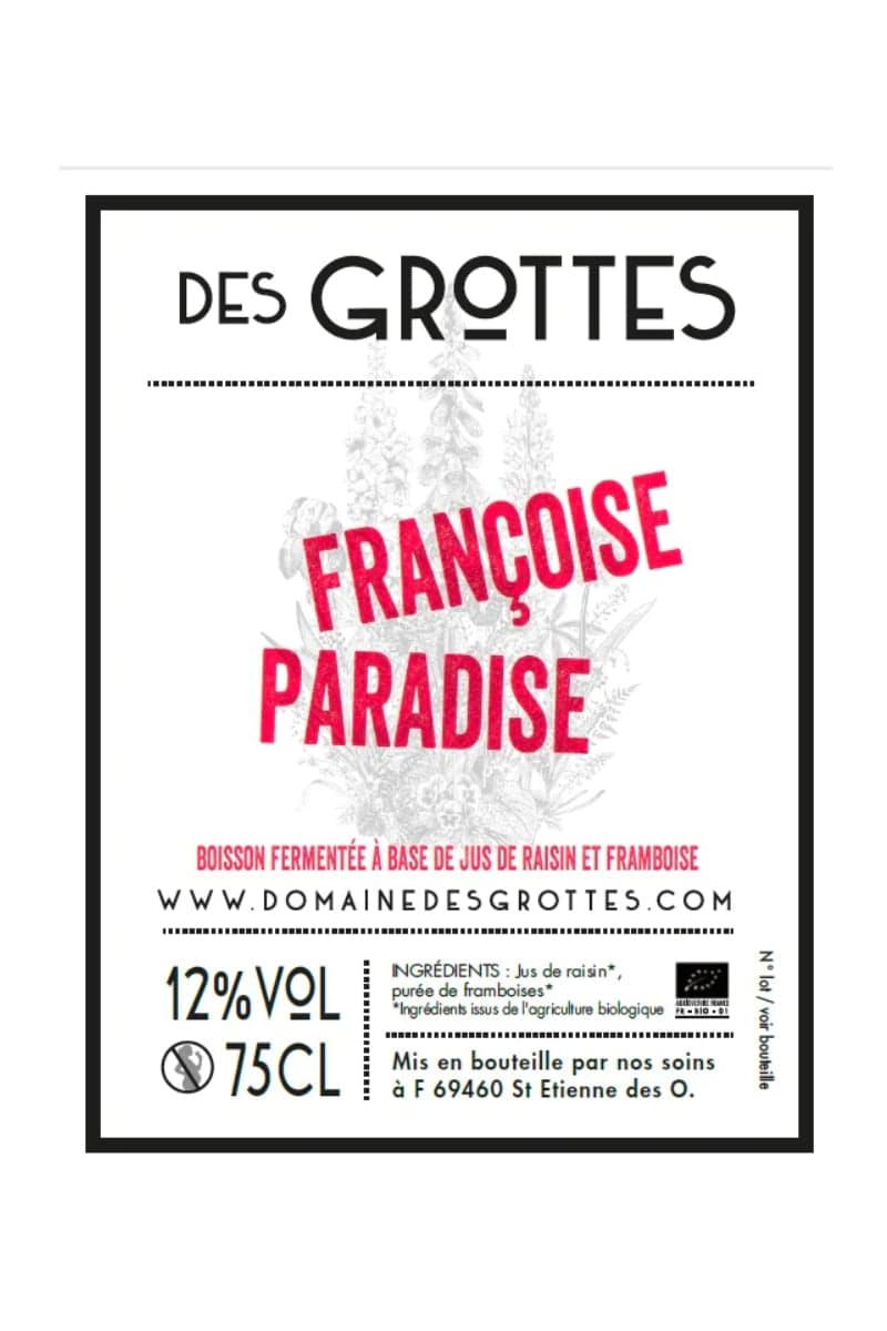 GROTTE FRANCOISE PARADISE 0,75cl
