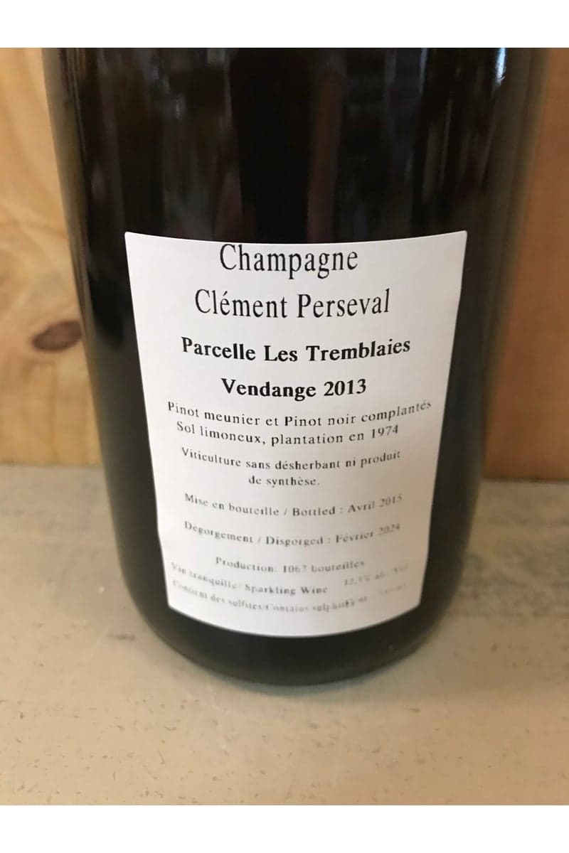 PERSEVAL CLEMENT TREMBLAIES 2016 0,75cl